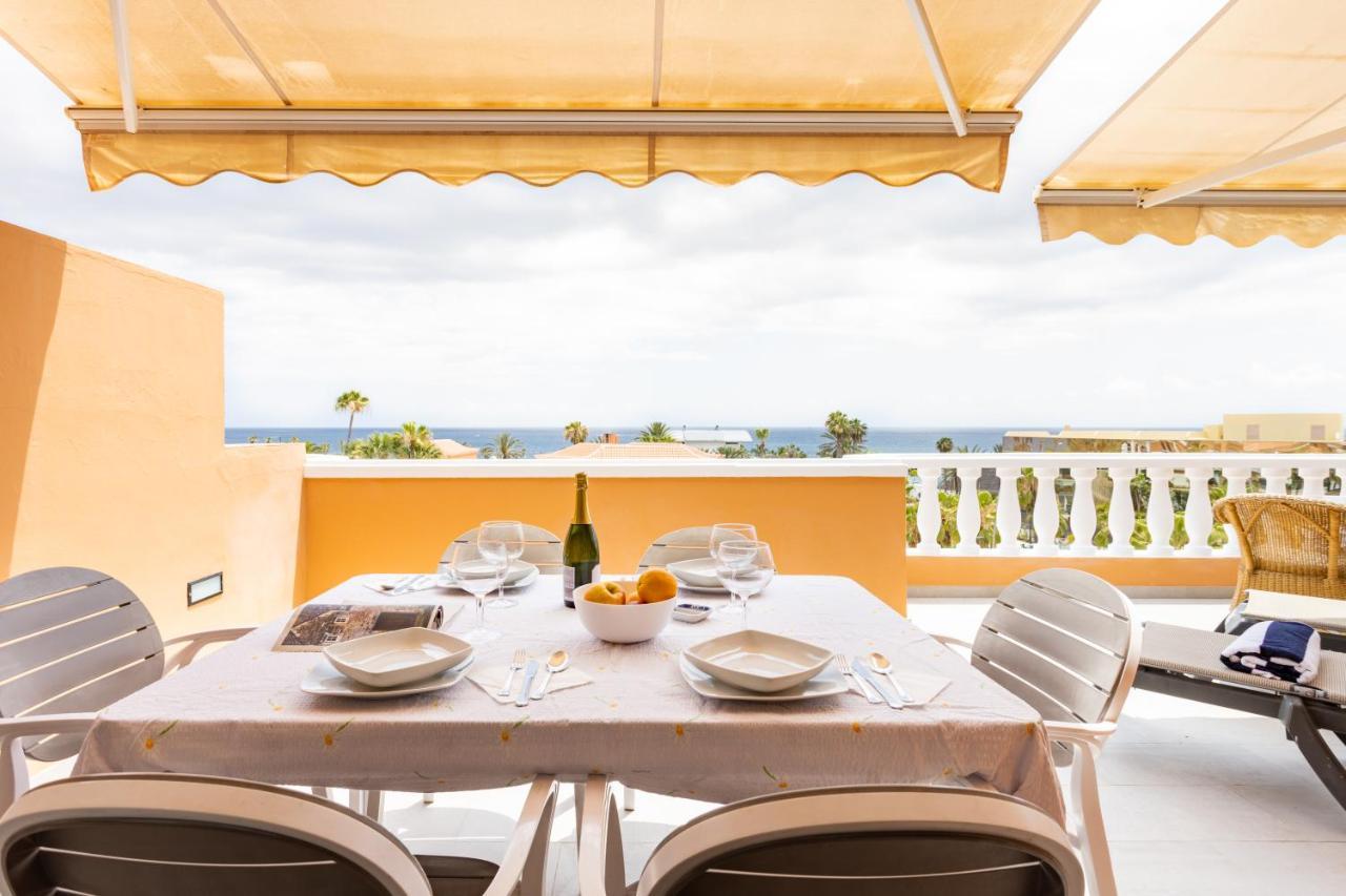 Exclusive Penthouse Playa Las Vistas 4 Close To The Sea And Beach, Aircondition For A Fee, Wifi, Terrace, Heated Pool Playa de las Americas  Esterno foto