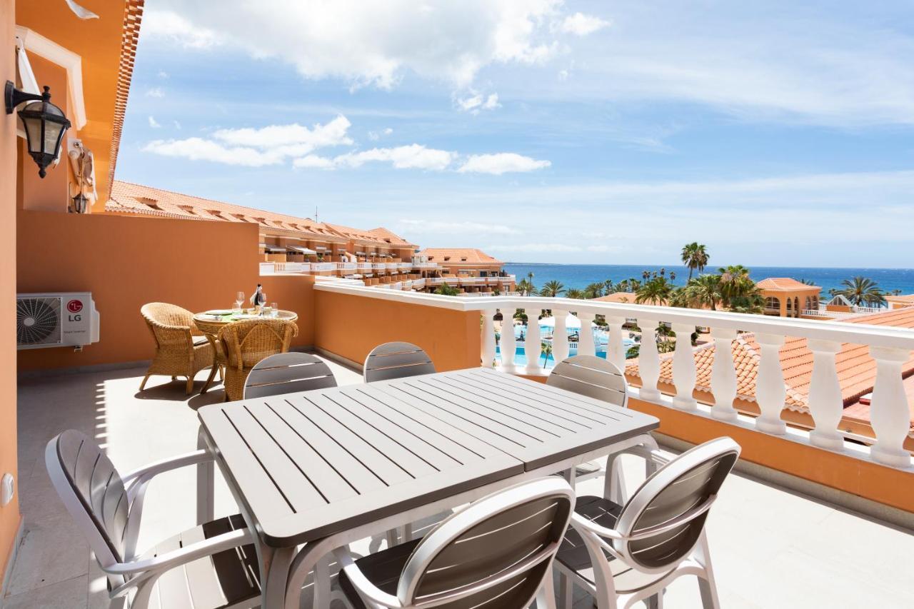Exclusive Penthouse Playa Las Vistas 4 Close To The Sea And Beach, Aircondition For A Fee, Wifi, Terrace, Heated Pool Playa de las Americas  Esterno foto
