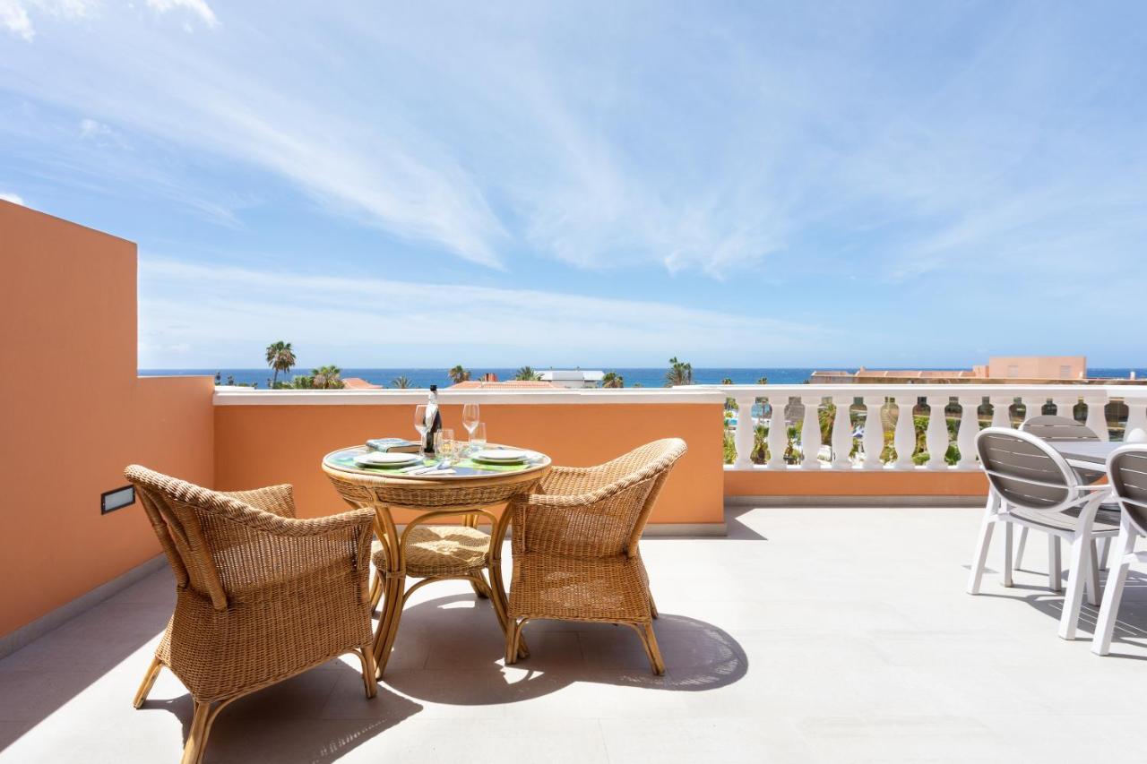 Exclusive Penthouse Playa Las Vistas 4 Close To The Sea And Beach, Aircondition For A Fee, Wifi, Terrace, Heated Pool Playa de las Americas  Esterno foto